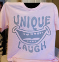 Unique Laugh Logo Tee – Pink